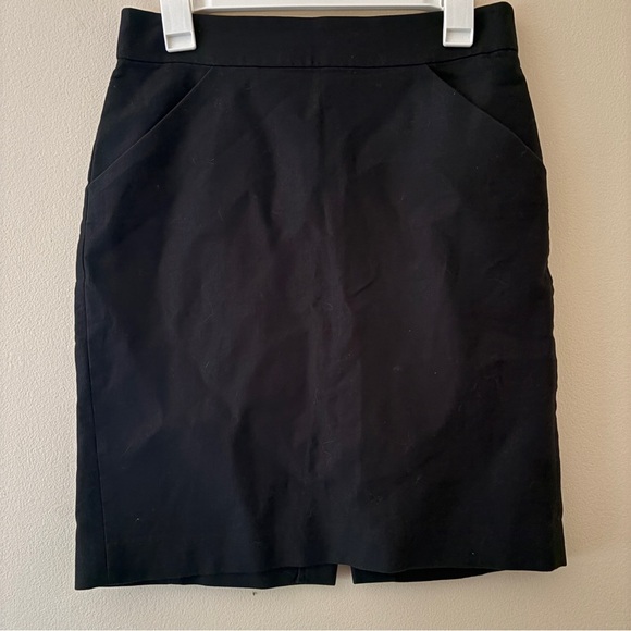 J. Crew Dresses & Skirts - J.Crew Black Pencil Skirt Women’s Size 4 Career Office Stretch Classic